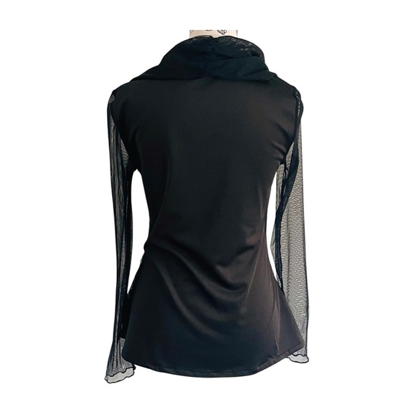 Terra Nostra Mesh & Velvet Patchwork Top – Whimsigoth Dream | US M - Picture 4 of 4